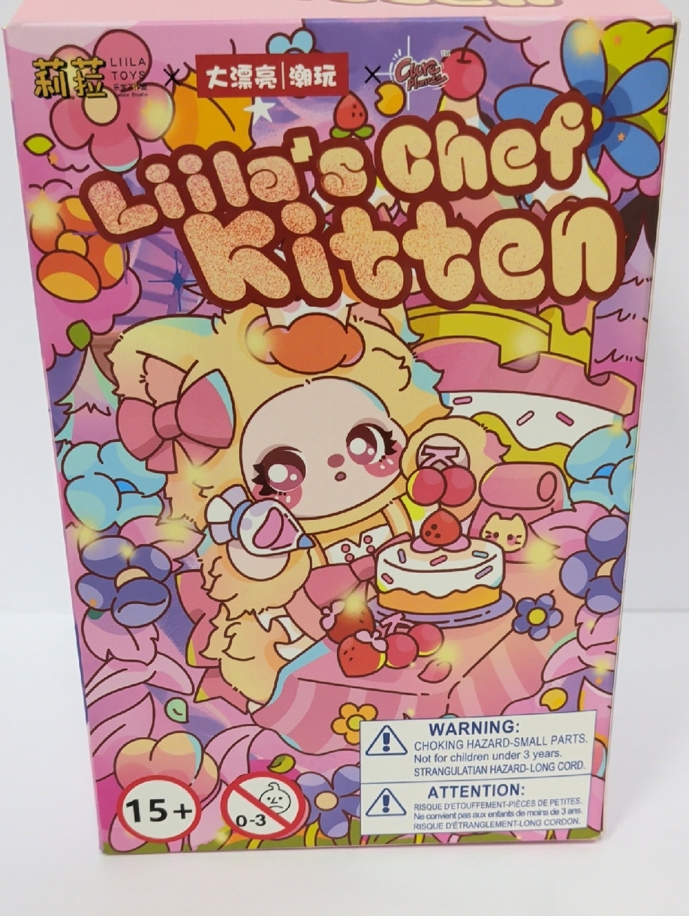 Opened Blind Box - Official Liila's Chef Kitten- Peach Donut